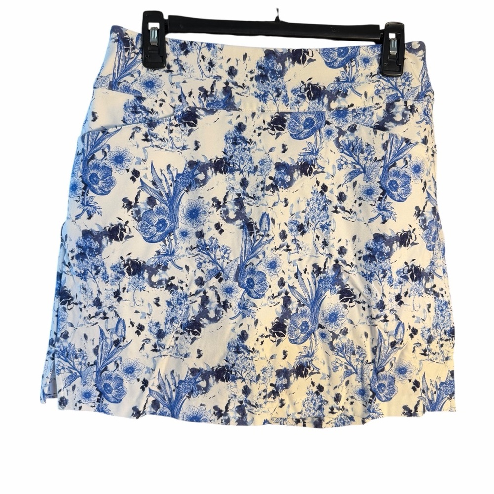 Lady Hagan Floral Blue Toile Skort - Picture 5 of 11